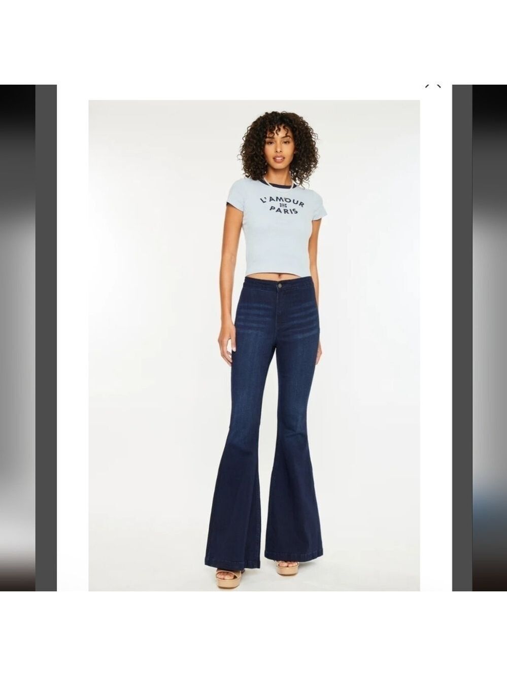 KanCan Los Angeles Estilo Extend Flare Bell Bottom Dark Blue 9/28
